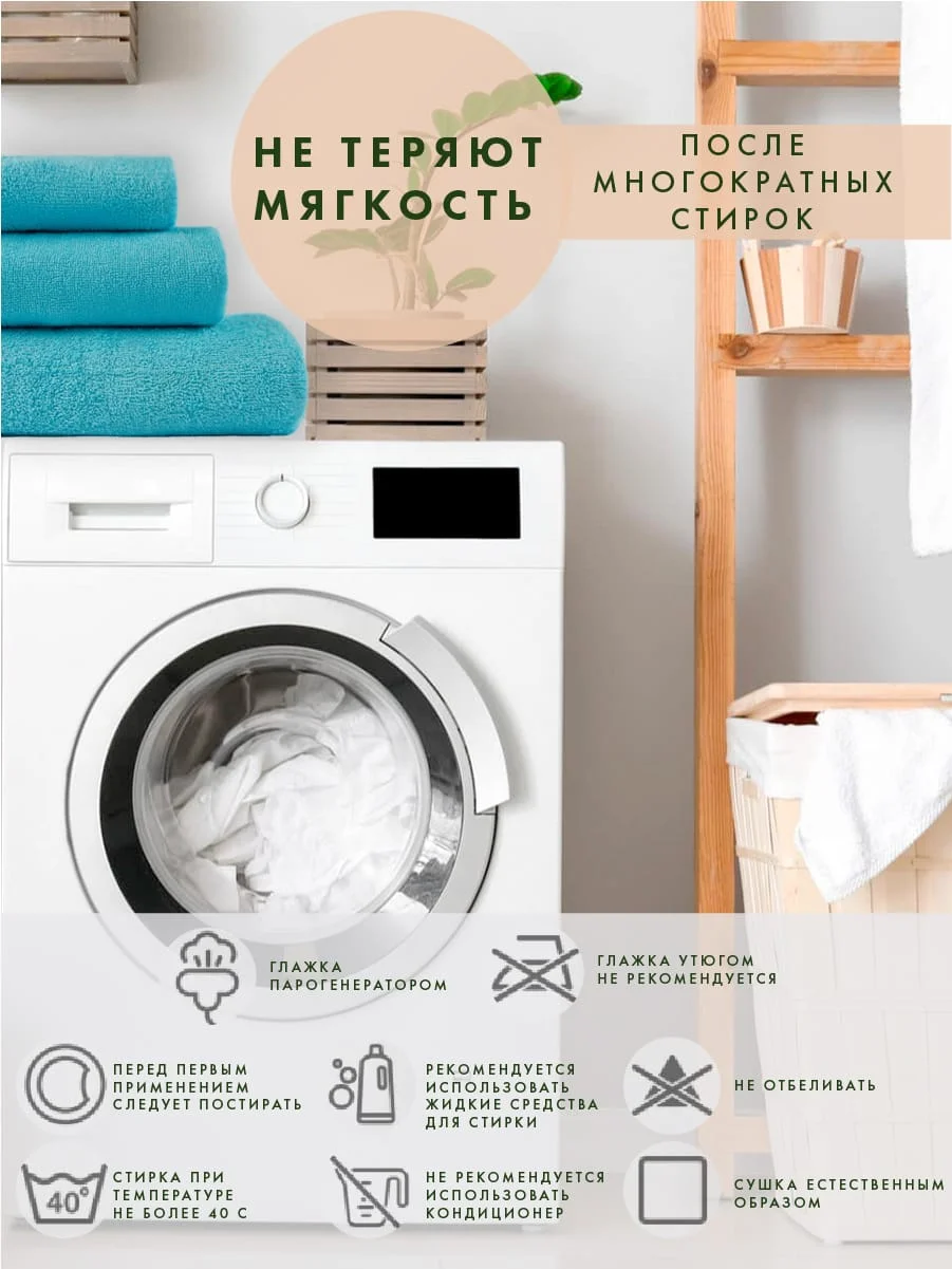 Набор махровых банных полотенец, 3 шт., хлопок, подарок мужчине/женщине/родителям, голубой