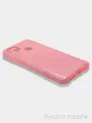 Розовый чехол блестящий Xiaomi Redmi 9C, Redmi 9C NFC, Redmi 10A, Poco C3, накладка с блёстками