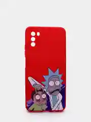 Серый меланж чехол силиконовый с принтом Xiaomi Poco M3