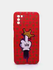 Серебряный чехол силиконовый с принтом Xiaomi Poco M3
