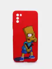 Золотой чехол силиконовый с принтом Xiaomi Poco M3