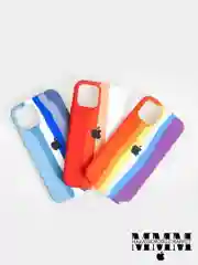 Розовый чехол разноцветный радужный Rainbow case для iPhone 12, 12 Pro, 12 Pro Max