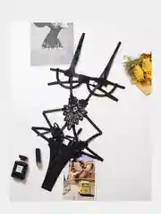 Черный комплект женского белья, 2 цвета