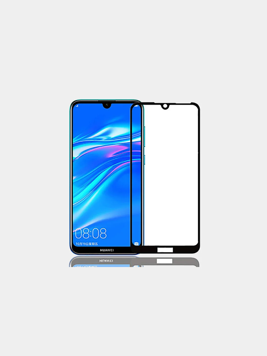 Защитное стекло 9D для Huawei P20, P20 Lite, P20 Pro, P10, P Smart 2019, Y7, Y9, черный