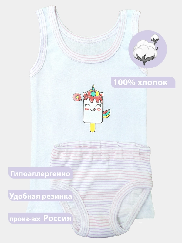 Комплект трусы+майка