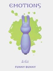Фиолетовый мини-вибратор с ушками Emotions Funny Bunny Lavender