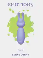 Фиолетовый мини-вибратор с ушками Emotions Funny Bunny Lavender