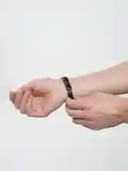 Кожаный браслет "Якорь"