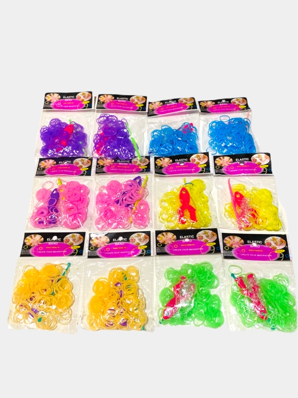 Набор резинок для плетения Loom Bands, 2040 штук, 6 цветов