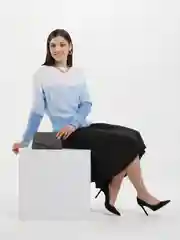 Клатч женский на цепочке, цвет серый