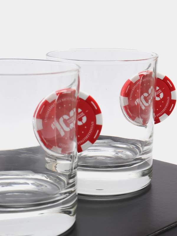 Набор "Whiskey Poker", в подарочном футляре, 2 х 300 мл
