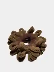 Тёмно-коричневый резинка браслет шишка для волос, крупная, лапша