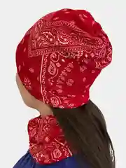 Красный снуд-шапка 2 в 1 унисекс, 34 расцветки