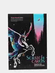 Красный скретч-картины "Животные", 40,5 х 28,5 см