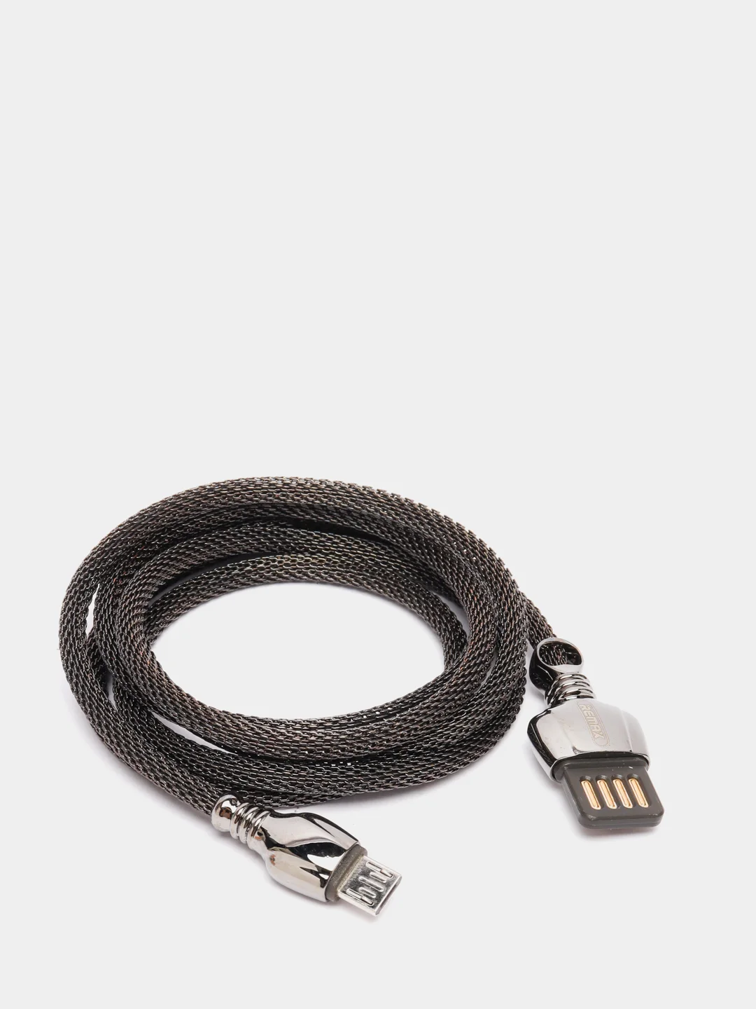 Черный кабель зарядки подарочный Remax KING DATA CABLE RC-063m в деревяной упаковке