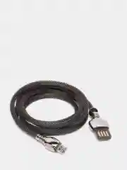 Черный кабель зарядки подарочный Remax KING DATA CABLE RC-063m в деревяной упаковке