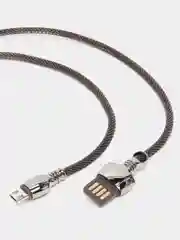Черный кабель зарядки подарочный Remax KING DATA CABLE RC-063m в деревяной упаковке