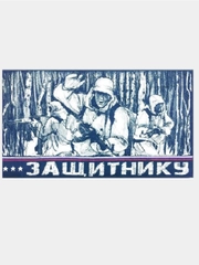 Полотенце банное "Защитнику", махровое, 70 х 140