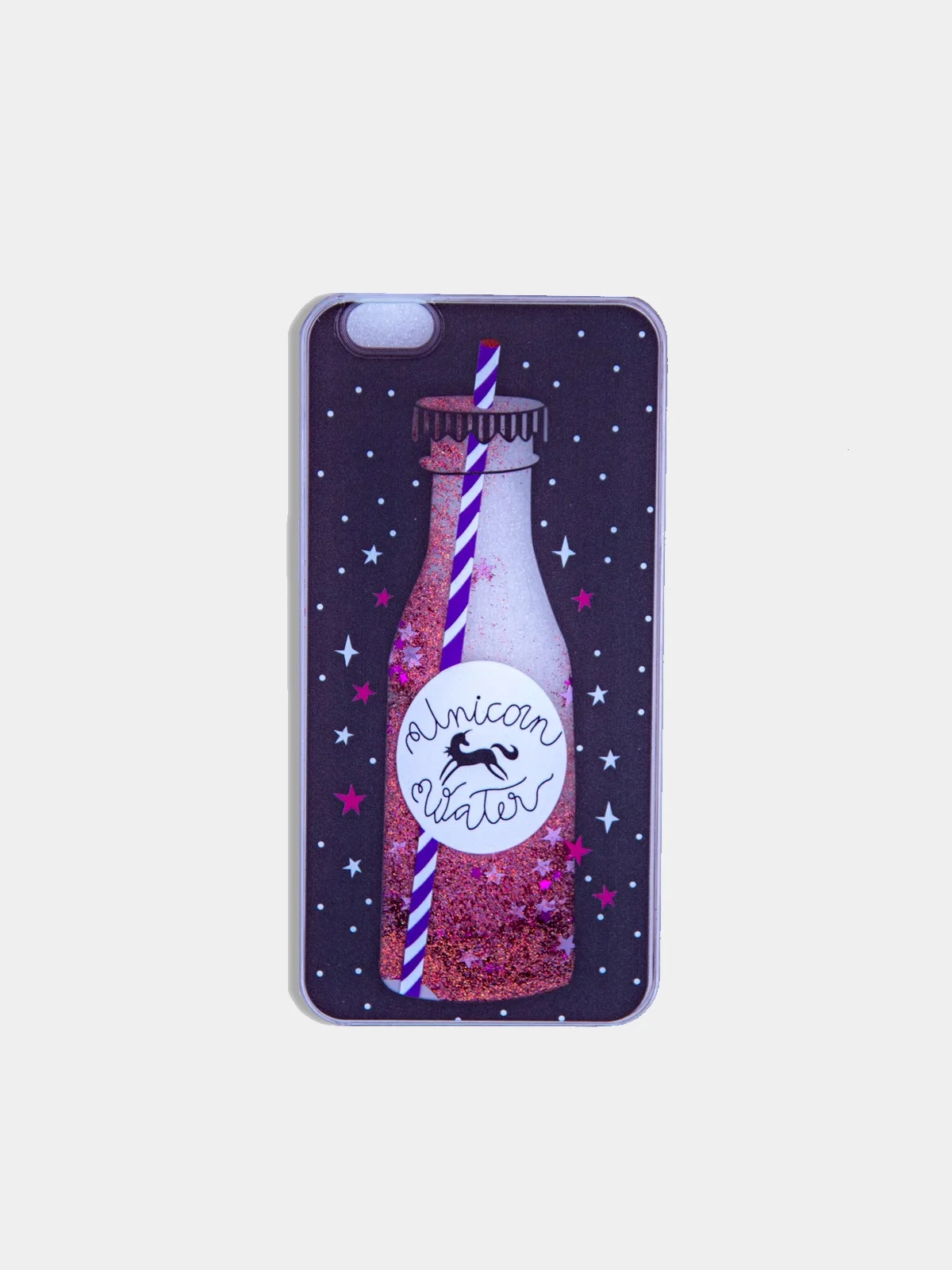Пурпурный чехол для iPhone 6/6 Plus, 7-8/7-8 Plus "Блёстки"