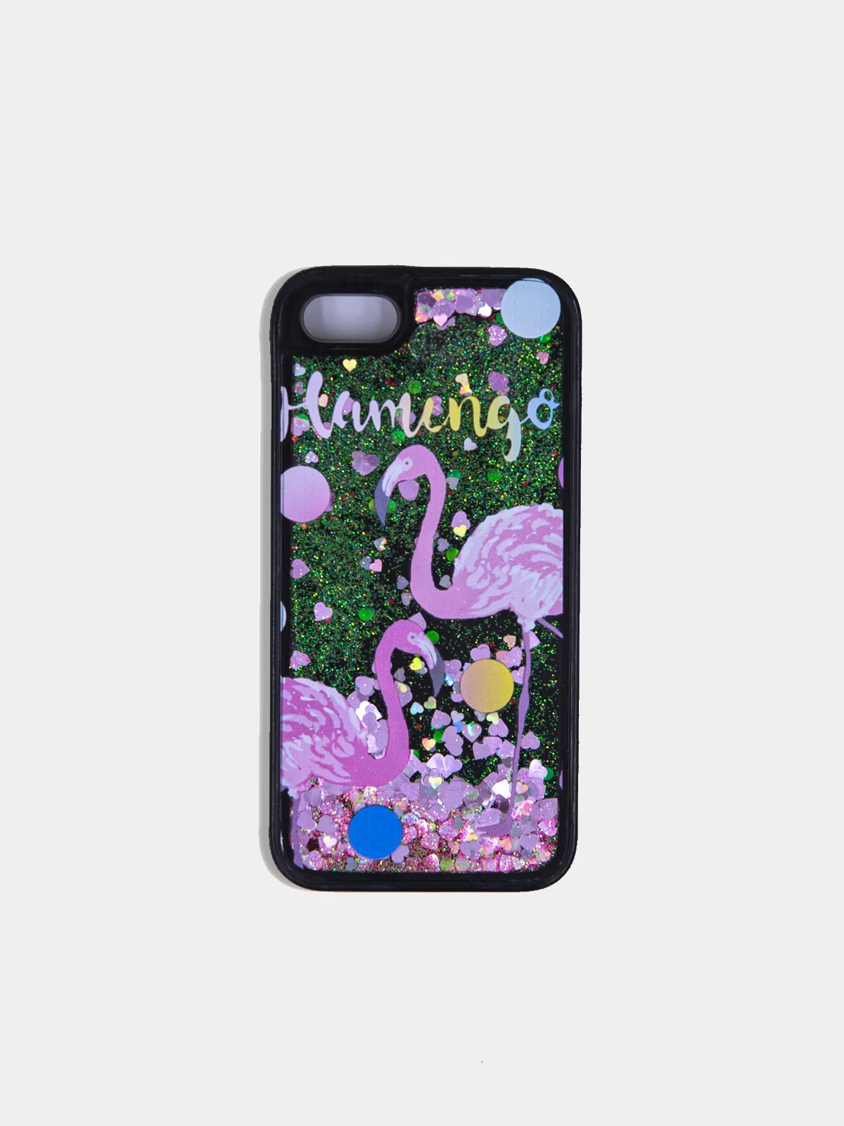 Фуксия чехол для iPhone 6/6 Plus, 7-8/7-8 Plus "Блёстки"