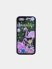 Фуксия чехол для iPhone 6/6 Plus, 7-8/7-8 Plus "Блёстки"