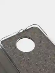 Серебряный чехол книжка для Xiaomi Redmi Note 9T