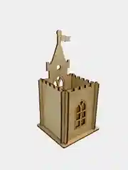 Белый органайзер для карандашей и ручек "Замок"
