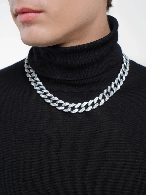 Цепочка на шею мужская, кубинская купить по цене 1000 ₽ в интернет ...