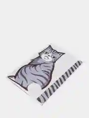 Серый наклейка на дворник авто "Кошачий хвост"