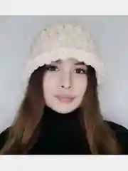 Кремовый панама вязаная плюшевая