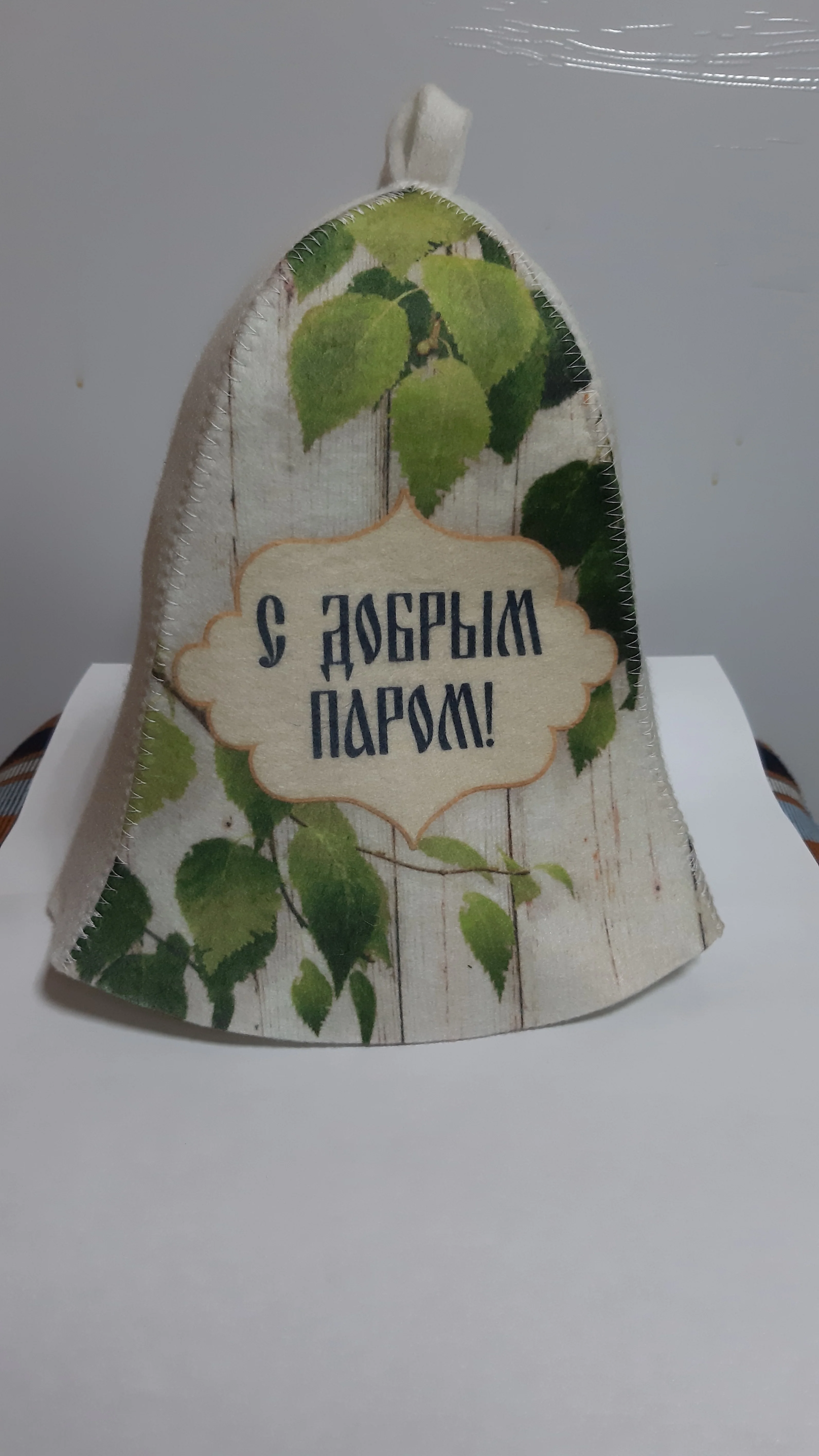 Шапка для бани , сауны с принтом