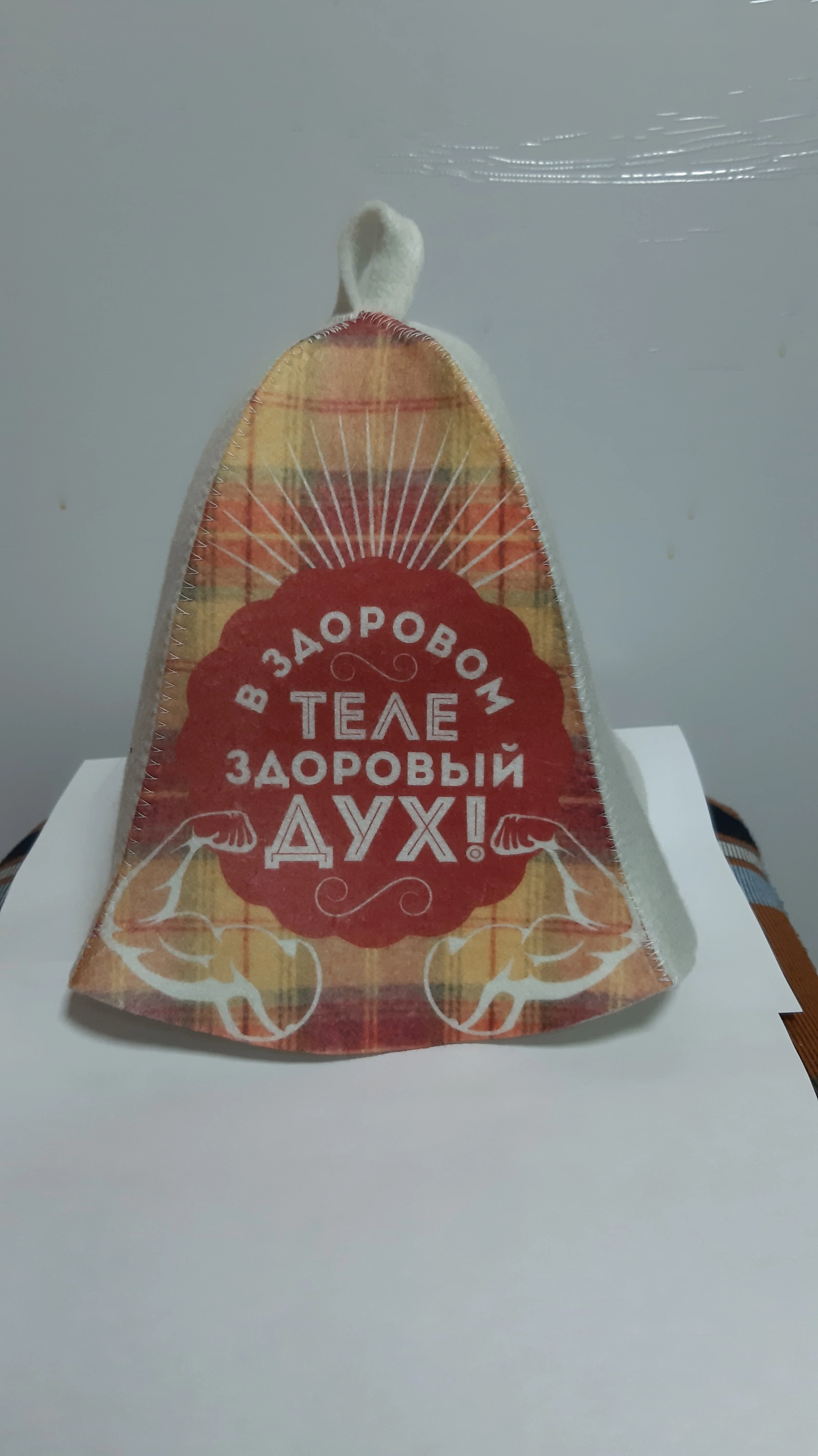 Шапка для бани , сауны с принтом