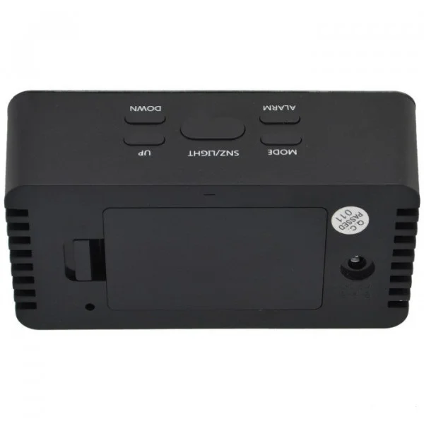 Белый часы зеркальные электронные настольные DS- 3658L зеленый/красный/белый свет