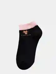 Черный ноские короткие женские с котиком, 5 цветов