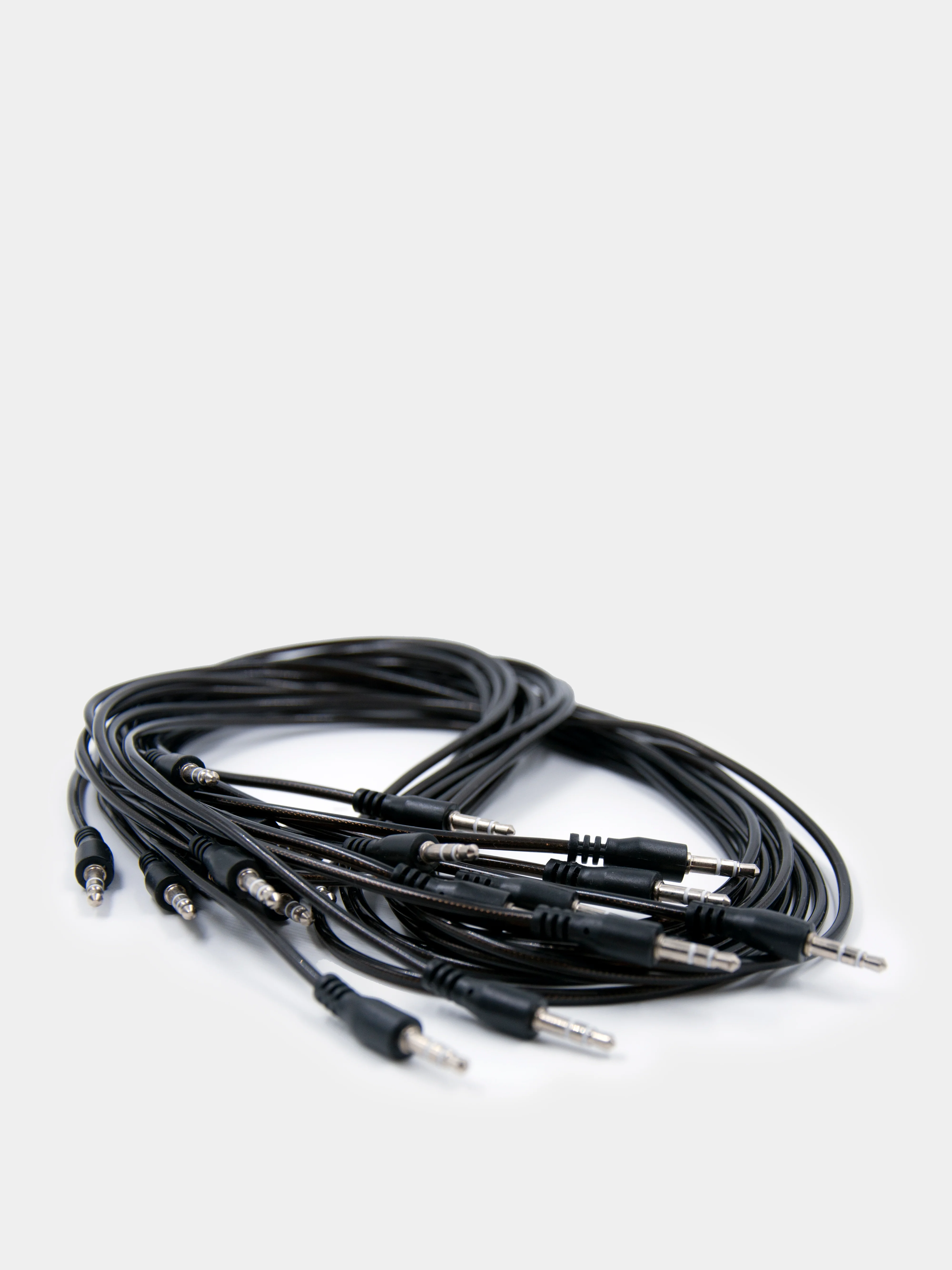 Кабель AUX jack 3.5 мм, прямой коннектор, черный