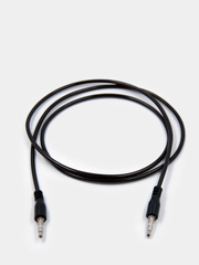Кабель AUX jack 3.5 мм, прямой коннектор, черный