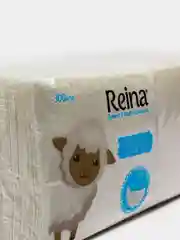 Салфетки бумажные белые  "Reina" 300 листов 24х24 см