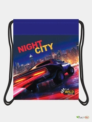 Мешок для обуви "Night city", 38 х 47 см, с фото-печатью