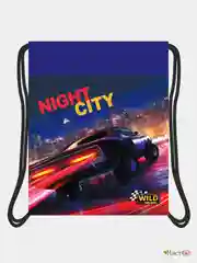 Мешок для обуви "Night city", 38 х 47 см, с фото-печатью