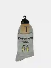 Носки с принтом "TikTok" тик ток тикток