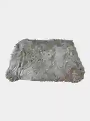 Серый меланж плед травка меховой Фабрика снов, 200 х 230, евро