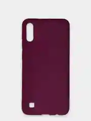 Бордовый чехол силиконовый для Samsung Galaxy A10 (Самсунг Галакси А10), цветной, матовый