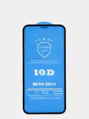 Черный защитное стекло для iPhone (10D)