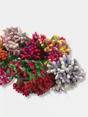 Желтый тычинки гладкие двухцветные. 12 штук
