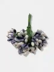 Сиреневый тычинки гладкие двухцветные. 12 штук