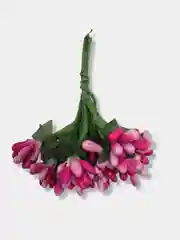 Тёмно-розовый тычинки гладкие двухцветные. 12 штук