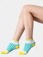 Желтый носки детские Omsa kids "В полоску", 21p13