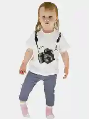 Молочный футболка детская "Фотосет"