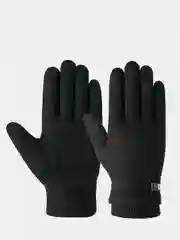 Черный перчатки мужские, зимние, меховые, утепленные, для сенсорного экрана