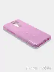 Лавандовый чехол блестящий Xiaomi Redmi Note 8 PRO накладка c блестками Редми Нот 8 ПРО
